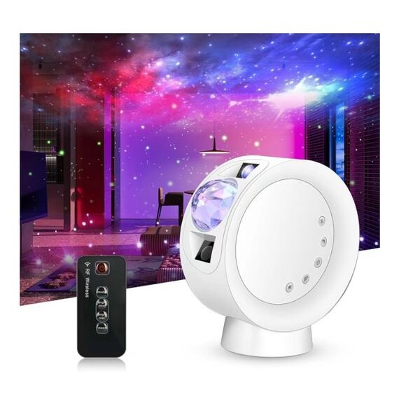 LED Star Projector Light, Galaxy Moon Nebula Night Lamp w/ Base, Remote Control - Picture 1 of 7